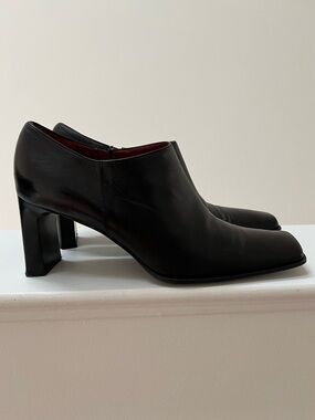 Anne Klein Black Heeled Ankle Boots
